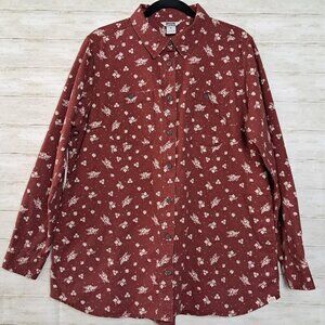Duluth Trading Free Swingin' Flannel Tunic XL Floral